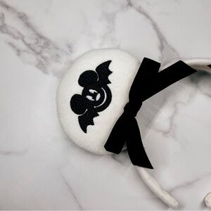 Mickey Bats Halloween Ears | Disney Mickey Ears | Black and White Mouse Ears
